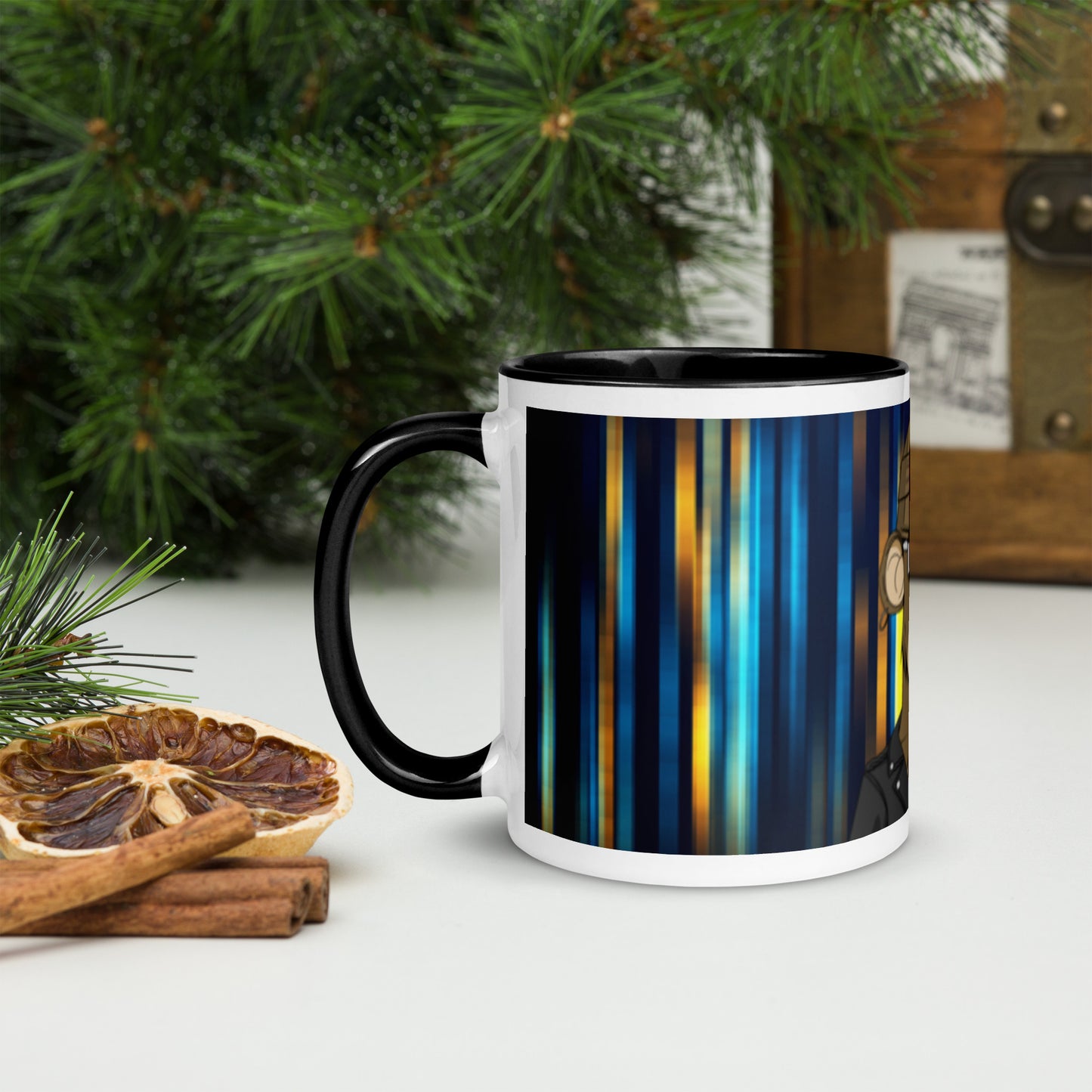 the bore ape yatch Mug with Color Inside